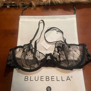 Bluebella Black Lace Kalmia Demi Bra